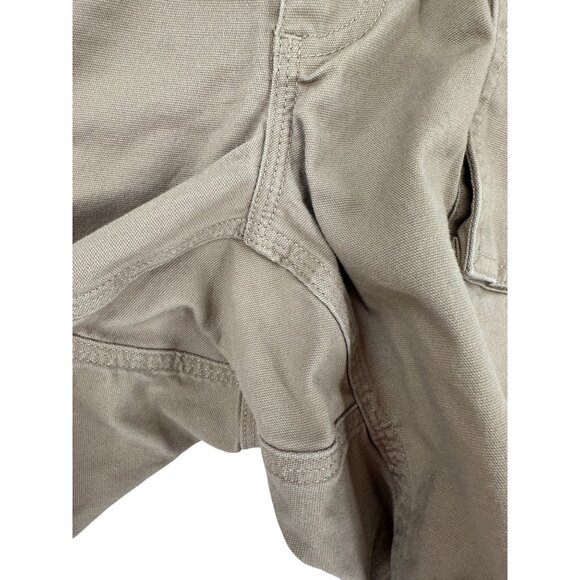 Duluth Trading Co Cargo Shorts Coolmax Flex Firehose Mens 46 Beige - Picture 5 of 15